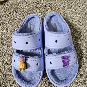 Crocs Classic Cozzzy Sandal in Moon Jelly - Women’s 8